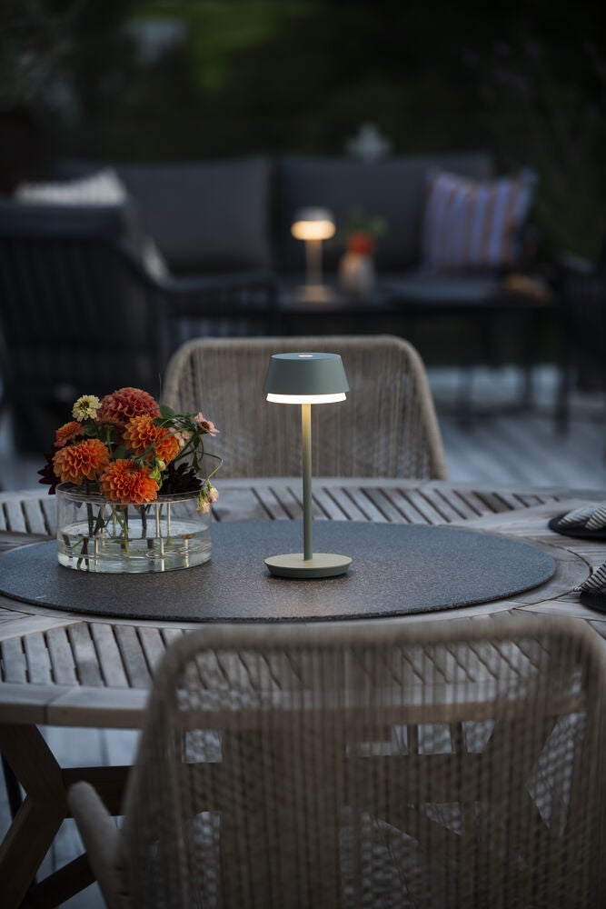 Lyon bordslampa usb Grön/grå