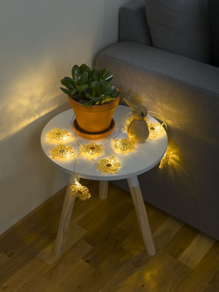 Light Set 10 Copper Flower LED