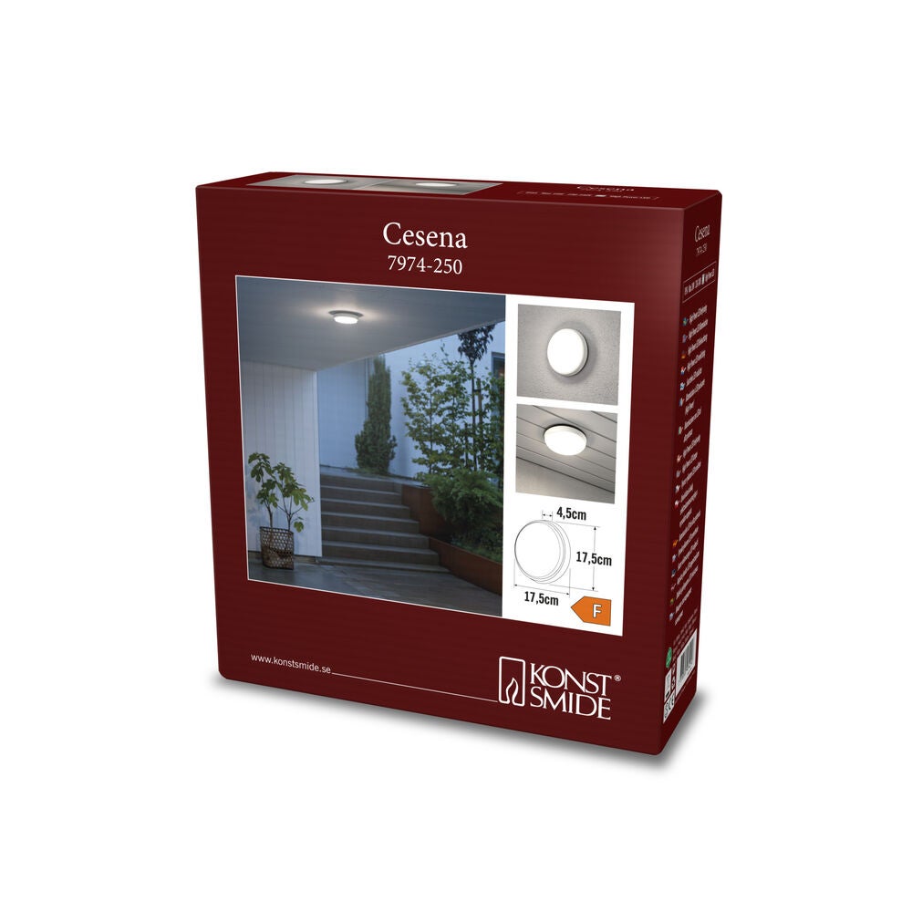 Cesena Wall Lamp, Round LED