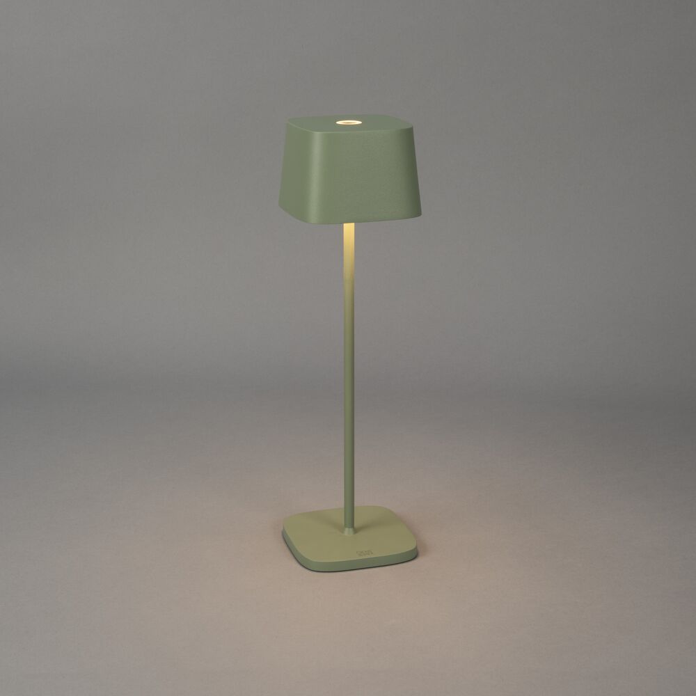 Capri table lamp usb green/gr