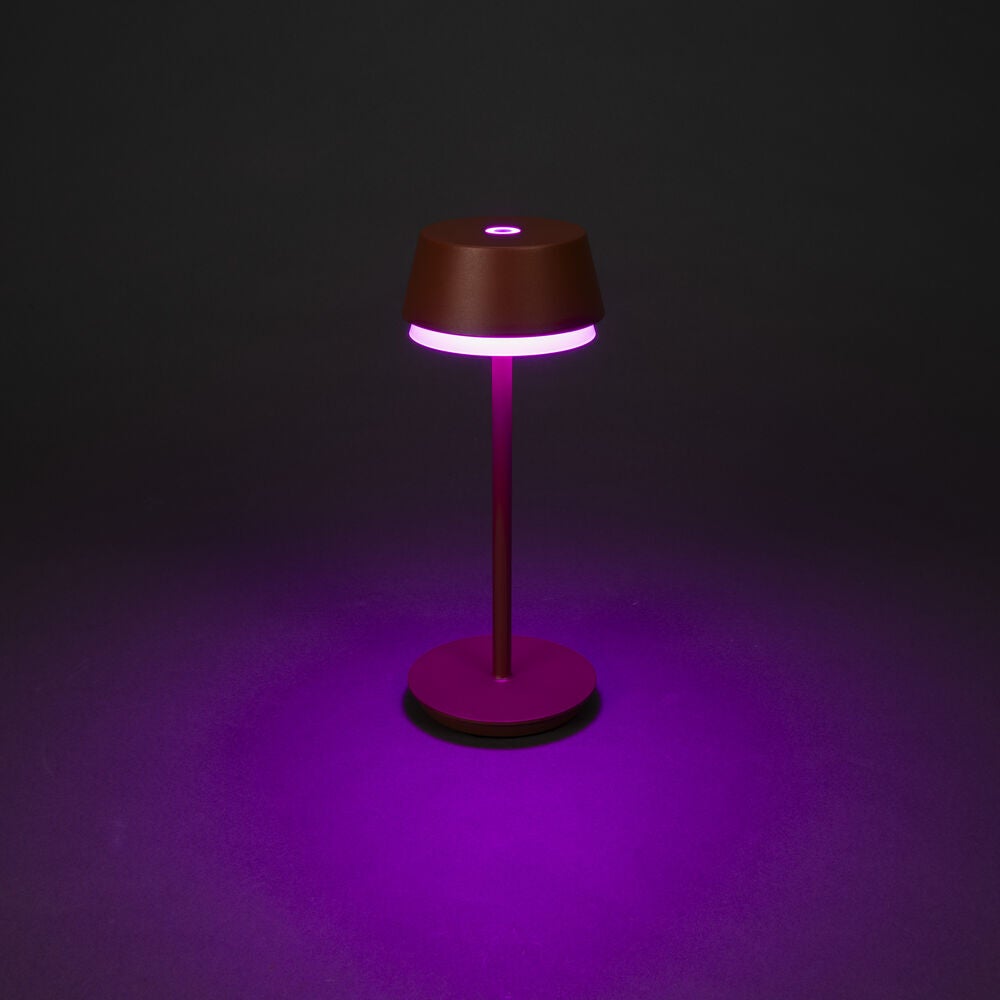 Lyon bordslampa usb Teracotta